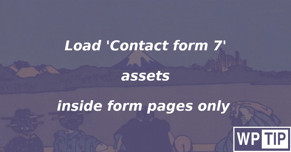 contact form 7 assets